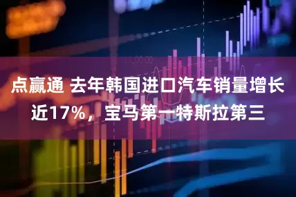 点赢通 去年韩国进口汽车销量增长近17%，宝马第一特斯拉第三